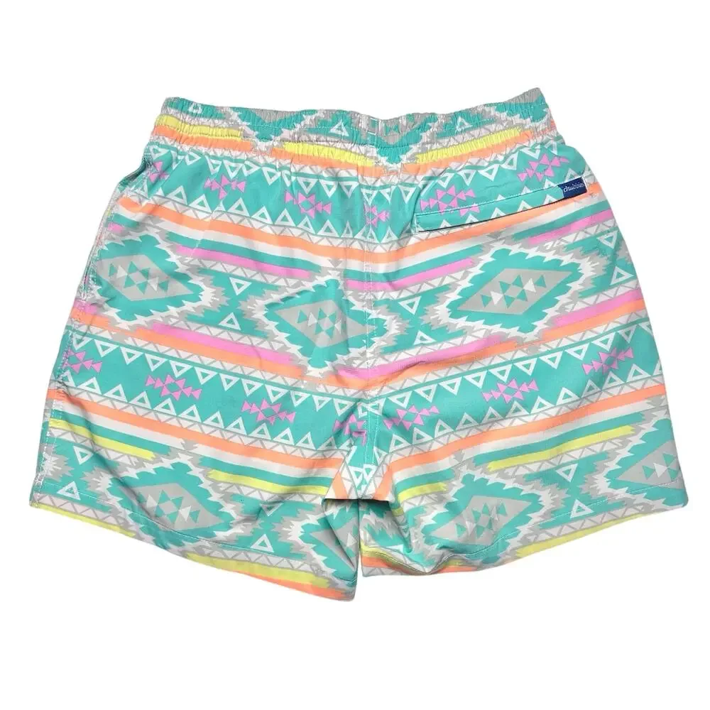 Chubbies | Men | The En Fuegos Pastel Aztec 5.5 Inch Lined Swim Trunks | Medium